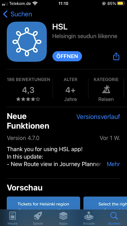 赫爾辛基 交通 HSL App