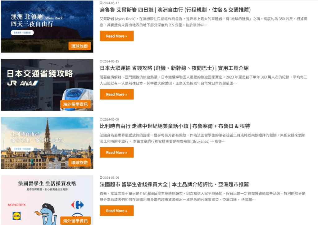 2024 年度春季海外校園大使一共提案來自 15 個不同國家內容、超過 40 個企劃，目前已經上線 20+ 篇攻略